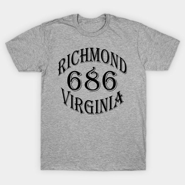 686 RICHMOND VA (BLACK) by DodgertonSkillhause